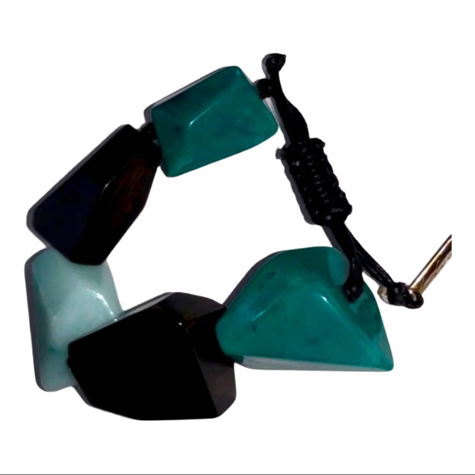 Kenneth Cole Reaction Adjustable Geometric Bracelet Aqua Women's Accessories
